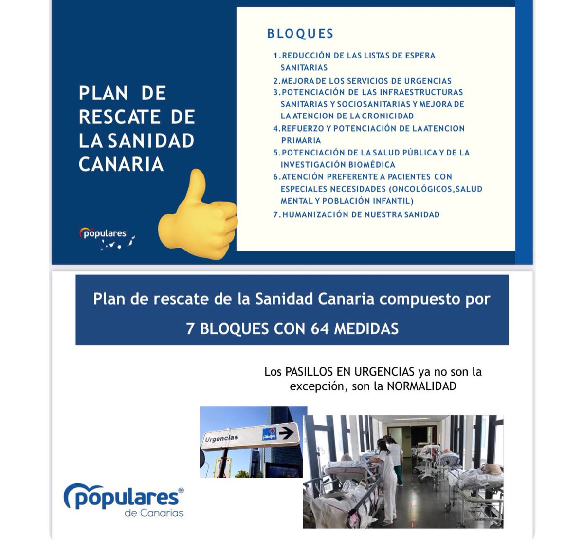 MiguelA_Ponce's tweet photo. El Sr Torres ahora nos vende que las listas espera sanitarias #Canarias las va a arreglar con un proyecto de ley siendo nuestra CCAA la que tiene los PEORES DATOS del pais (Foto 1) Si esa es la solución: Porqué no lo hizo antes? 

Frente al humo en #sanidad que vende el psoe canarias y su clara incapacidad, el @ppdecanarias ofrece un PLAN DE RESCATE DE LA SANIDAD CANARIA con 64 medidas concretas (Foto 2)