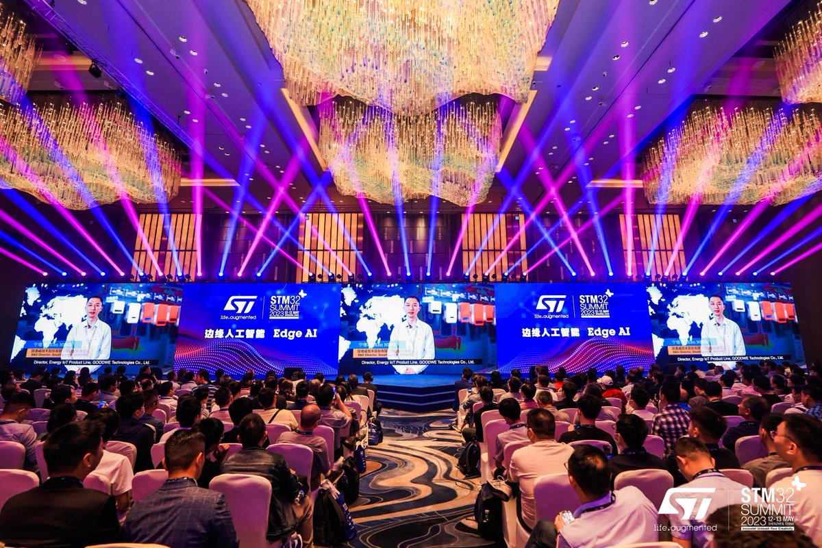 ST_World's tweet image. This year’s #STM32Summit is taking the experience to a whole new level! Want to learn more?
Watch the keynote speech, hosted by Remi El-Ouazzane, President of the Microcontrollers &amp;amp; Digital ICs Group  spkl.io/618745WJ1 #STM32 #edgeAI #embeddedsystems #MorethanSilicon #23MTS