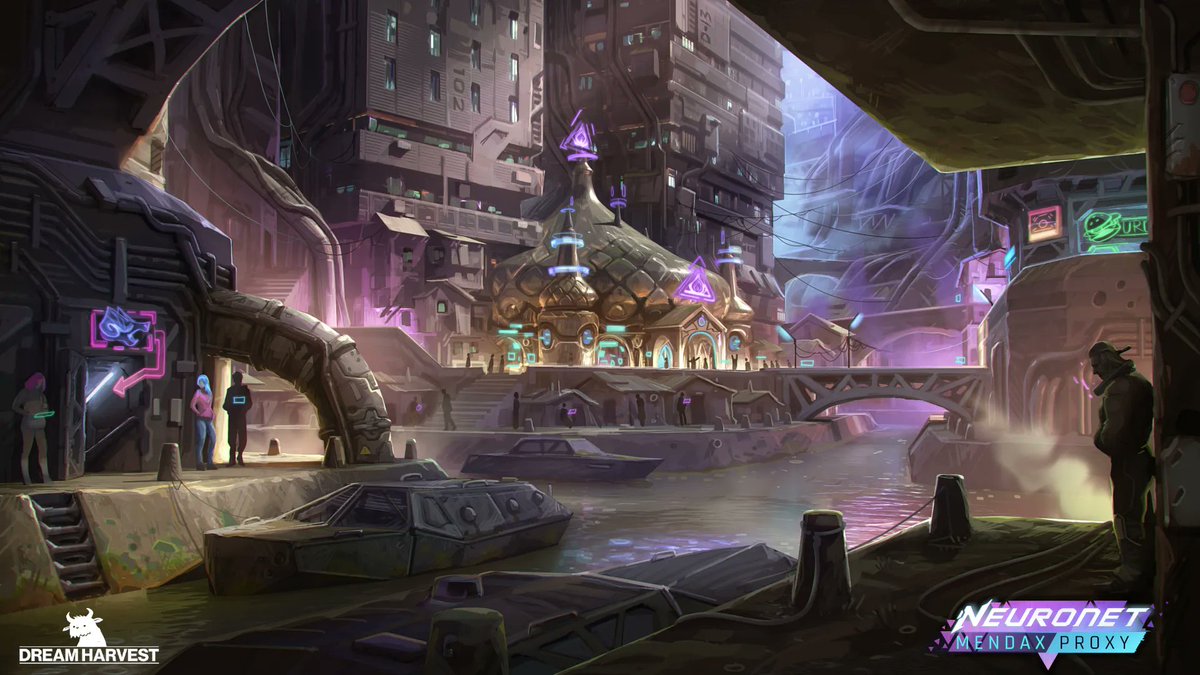 Dream_Harvest's tweet image. The Shenitilar district of Catena is a neon paradise for some, but for others a bleak struggle. As the Ai managing the city, their salvation is in your hands. But will you leave them dependent on you or empower them to stand on their own? #NeuroNetMendaxProxy #VisualNovel #Ai
