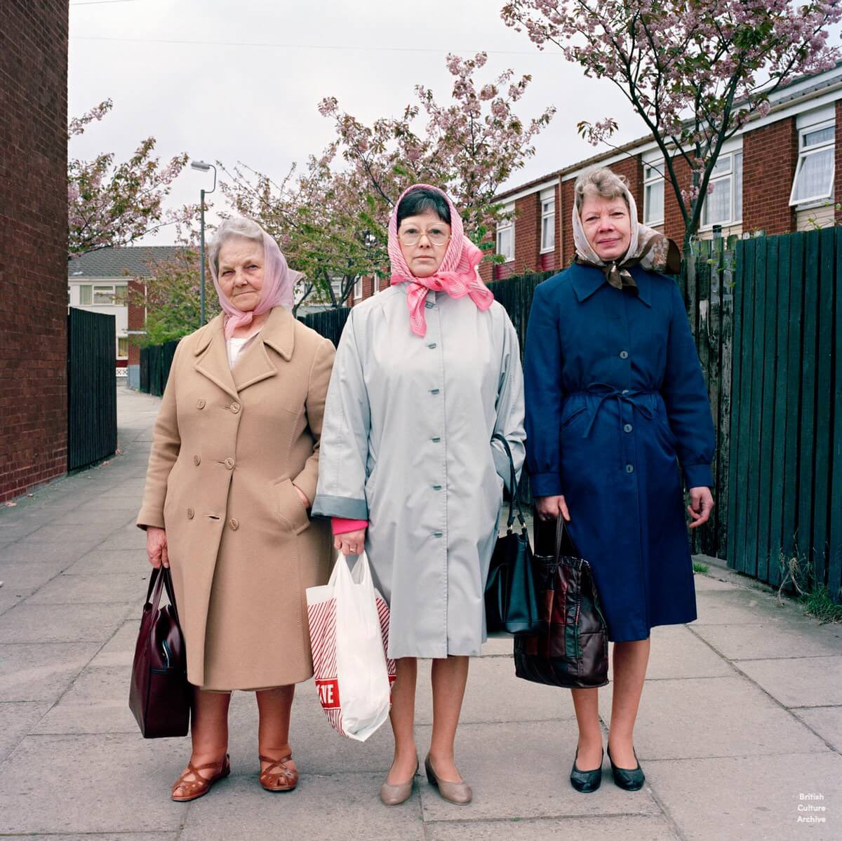 Women of Liverpool, 1980s by Rob Bremner. 

1/6. Ladies in Vauxhall, 1987. 

Photo © Rob Bremner.