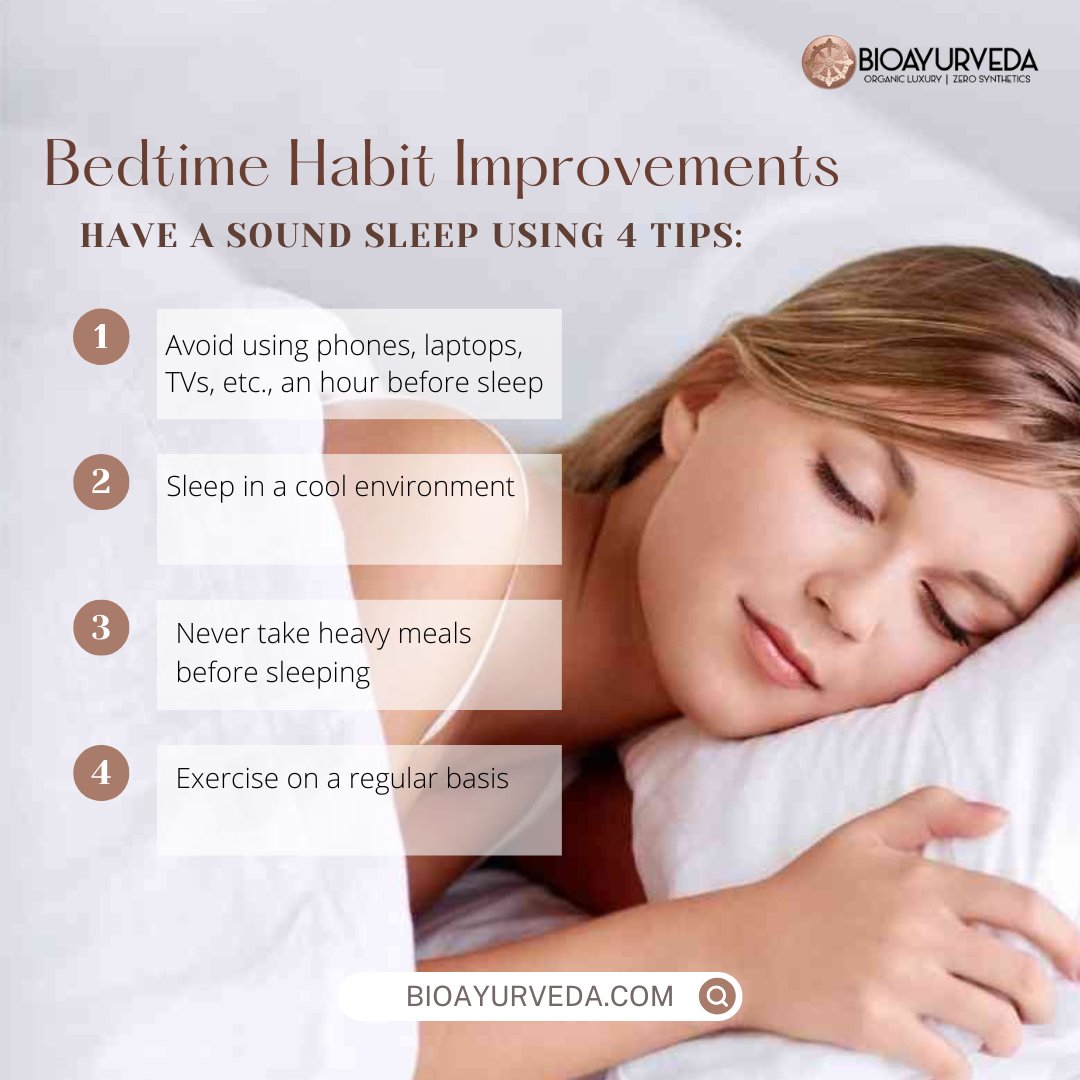 BioAyurveda's tweet photo. Having trouble sleeping at night? Maybe these 4 tips will help you sleep better!

#BIOAYURVEDA #sleepdisorder #sleep #sleepapnea #sleepbetter #insomnia #bettersleep #sleephealth https://t.co/guzbSuofip