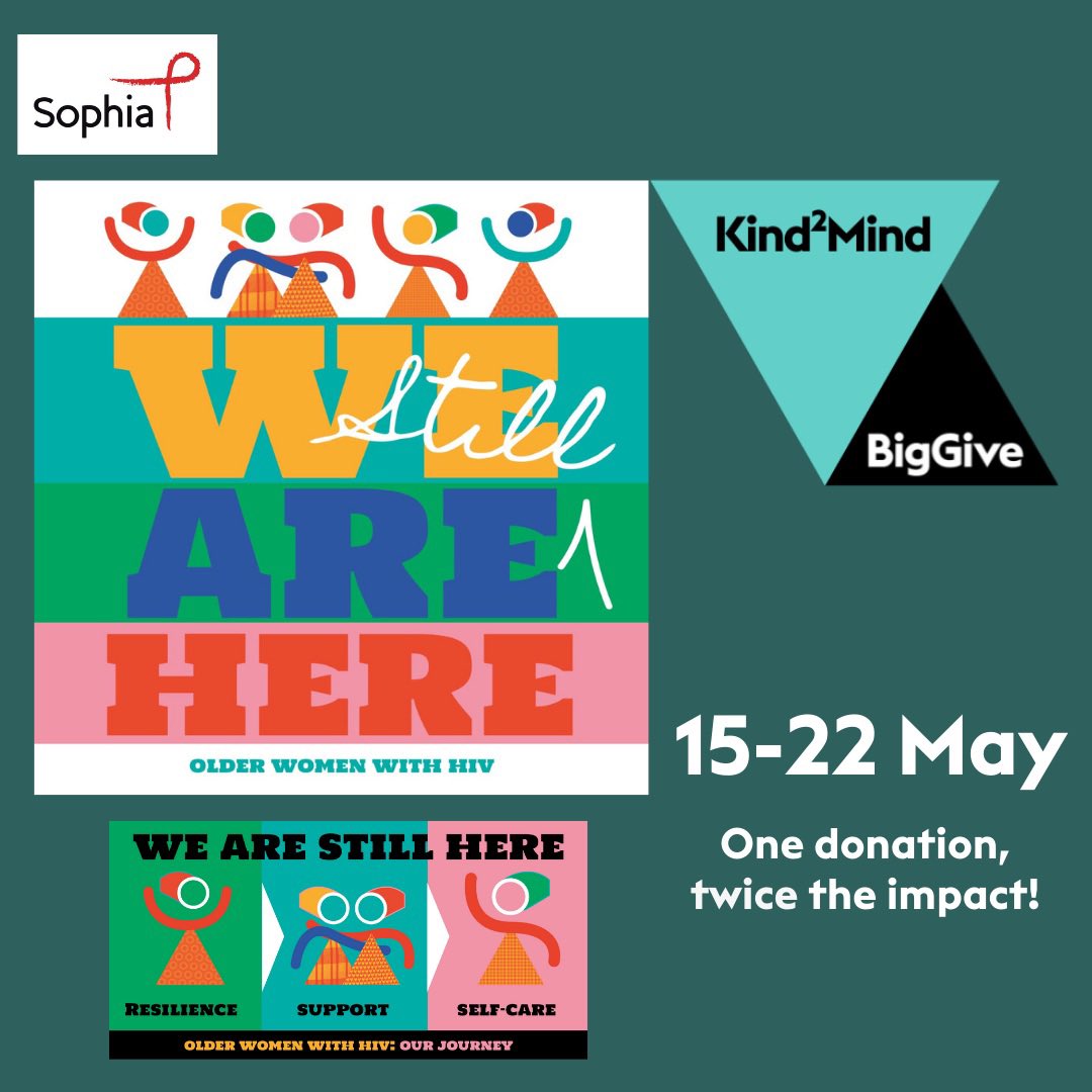 strachansophie's tweet photo. Big give match funding goes live Monday! Here’s some more info about our campaign, developed in collaboration with @Jacqui_K_S & women living with HIV #WISEUP #Ageing https://t.co/0b3ou5NLkX https://t.co/R5O5Q0EjVX