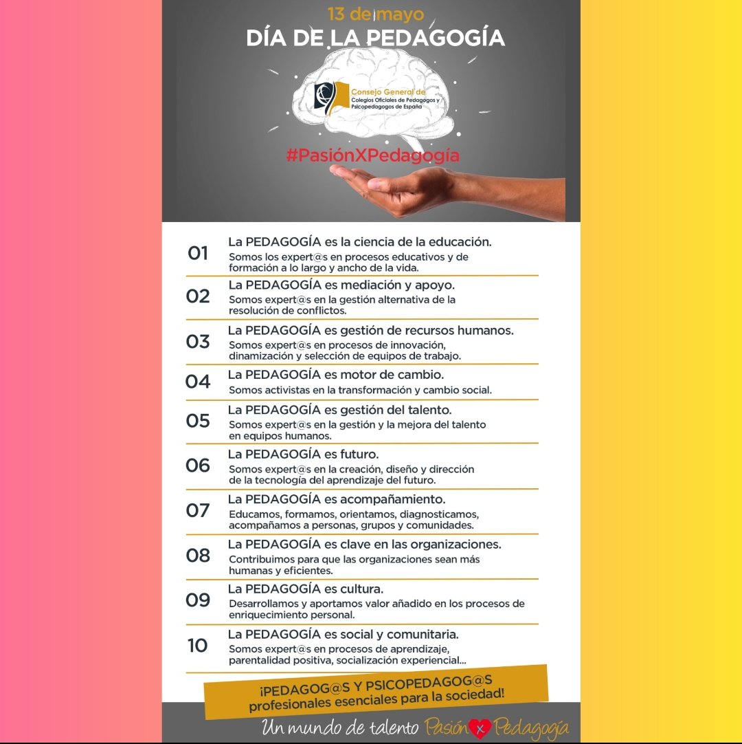 #Pedagogos y #Psicopedagogos👇👇👇#PasiónXPedagogía