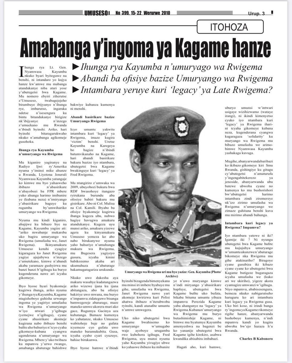 be_johns's tweet photo. Kera mu #Rwanda hahozeho itangazamakuru ryigenga ryarimo ba Charles Kabonero, JB Gasasira, Didas Gasana, Jean Leonald Rugambage💔Charles Ingabire💔 Eric Udahemuka, Nelson Gatsimbazi, Mugisha Furaha hamwe n’abandi benshi. 
Abatariciwe mu gihugu barahunze, abandi bicirwa mubuhungiro, abandi babuzwa kuzagaruka mu gihugu cyabo. 

Muve ku IGIHE gitangaza inkuru mpimbano,  gicengeza amatwara y’ishyaka riri kubutegetsi, kikagira bamwe ibitangaza badakwiriye, abandi kikabagira ibicibwa muri gakondo yabo. 

Imana ihe iruhuko ridashira Charles Ingabire wiciwe muri #Uganda na Jean Leonard Rugambage warasiwe mu Rwanda azira gutangaza ukuri ku nkuru z’iraswa ry’abasirikare bari bahunze ubutegetsi bwa Kagame.
