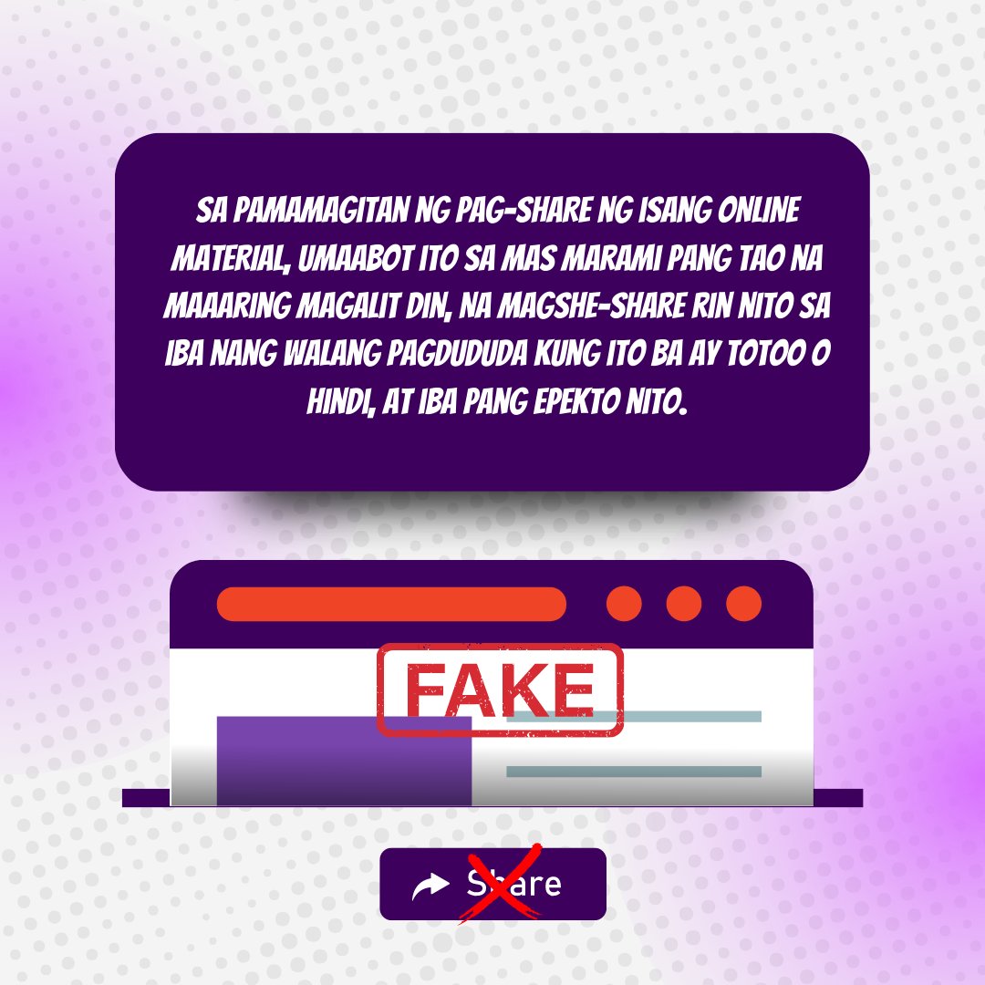 ynformph's tweet photo. #YNFORMer, #YNFORMedKaNaBa? 🧐
Kung paano nga ba nagiging problema ang isang "fake news"?
Kung hindi pa, tara na't matuto upang hindi tayo maging parte sa pagkalat ng "fake news"! 🤗 https://t.co/agj3SnV1Ev