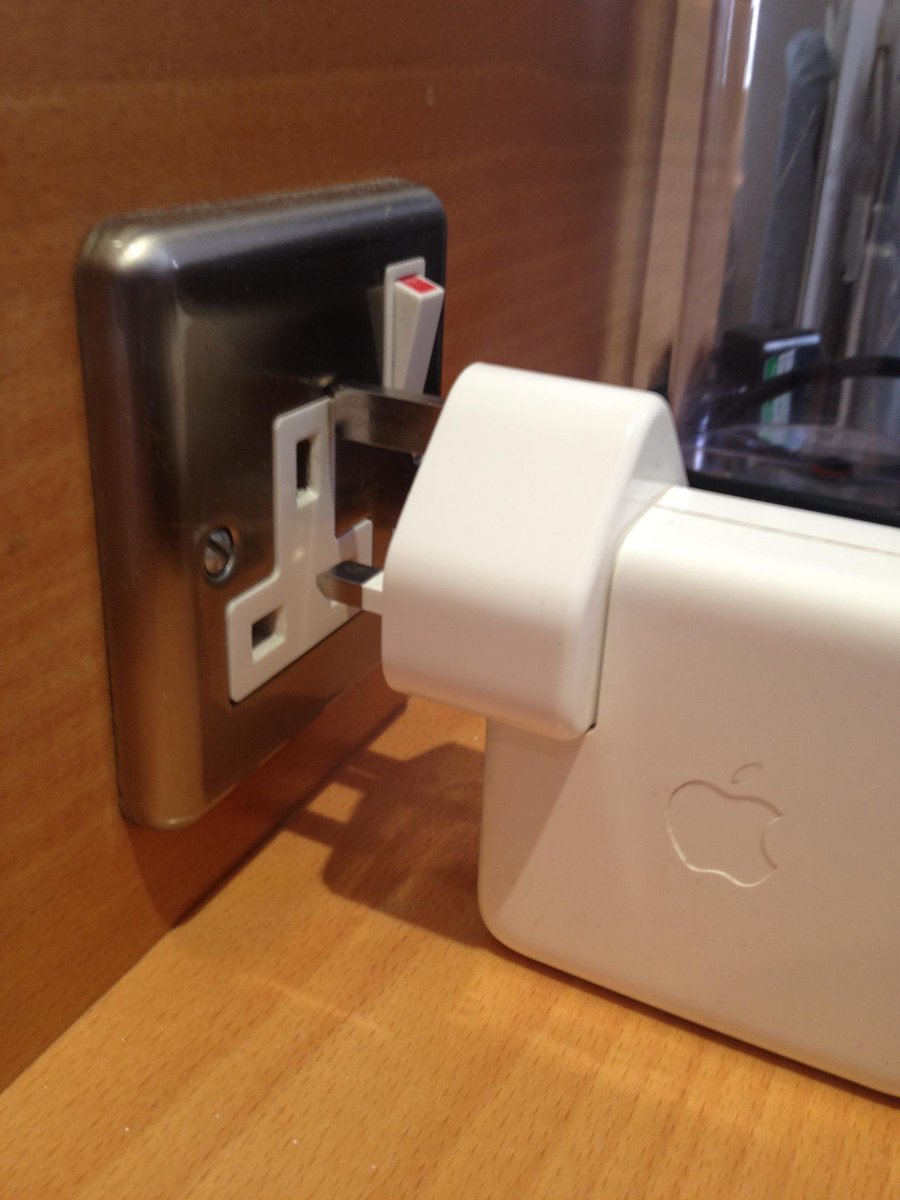 This is what started it all off 10 years ago. A plug that was too low to the desk for me to plug my laptop into, plus it was £7.99 for wifi in the room.