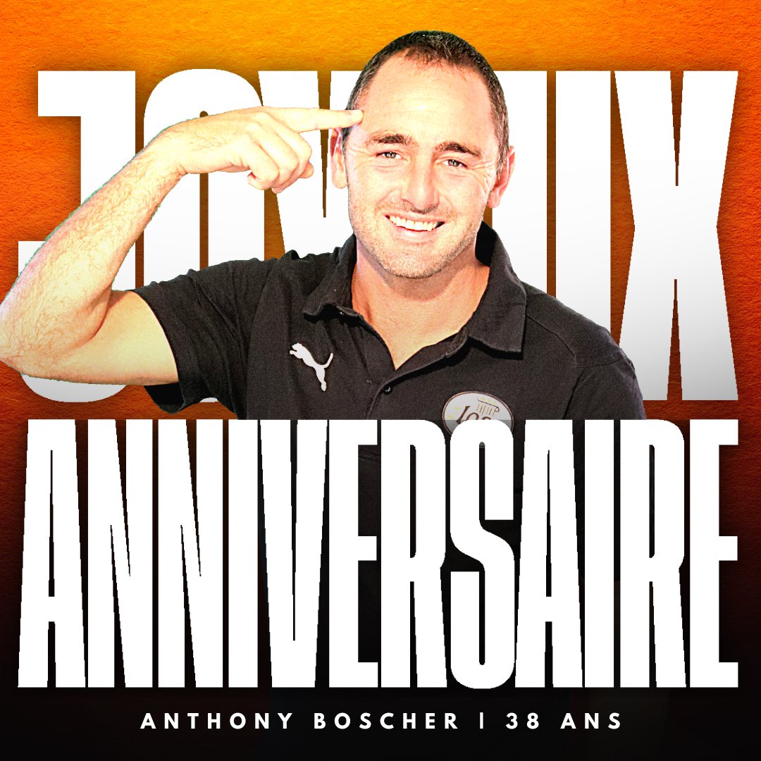 LoudeacOSC's tweet image. [FAMILLE TANGOS]

Tout le club du LOSC souhaite un joyeux anniversaire pour les 38 ans de notre précieux dirigeant Anthony Boscher ! 🎂

#ALLEZTANGOS 🧡🖤