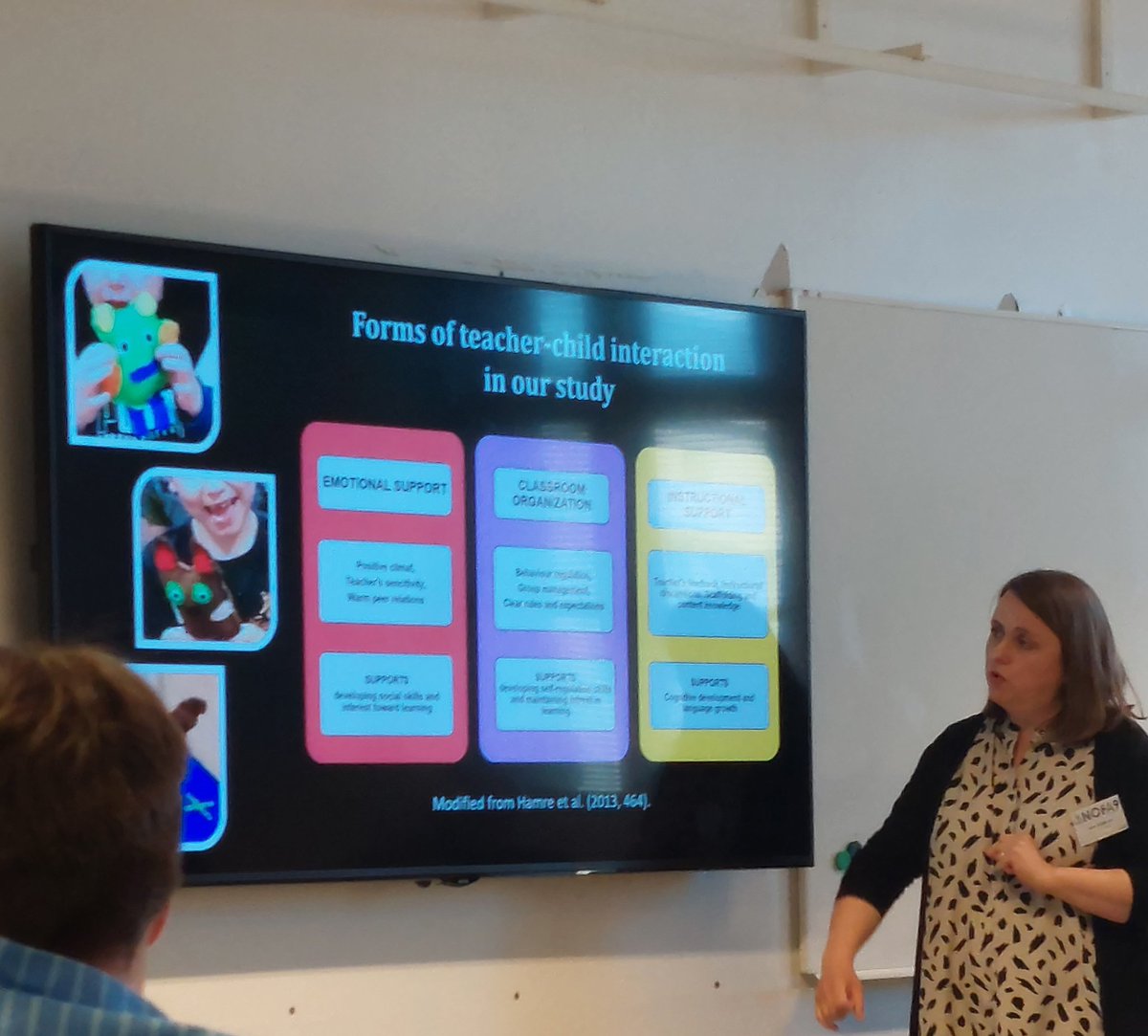 LindforsEila's tweet photo. @SatuGro presentation in #NOFA9 #TeacherChildInteraction and #AchievementGoalOrientations in #preschoolers'  #TechnologyProject @Ainedidaktiikka @oklrauma @utueducation @UniTurku https://t.co/PfC7TTW5Wt