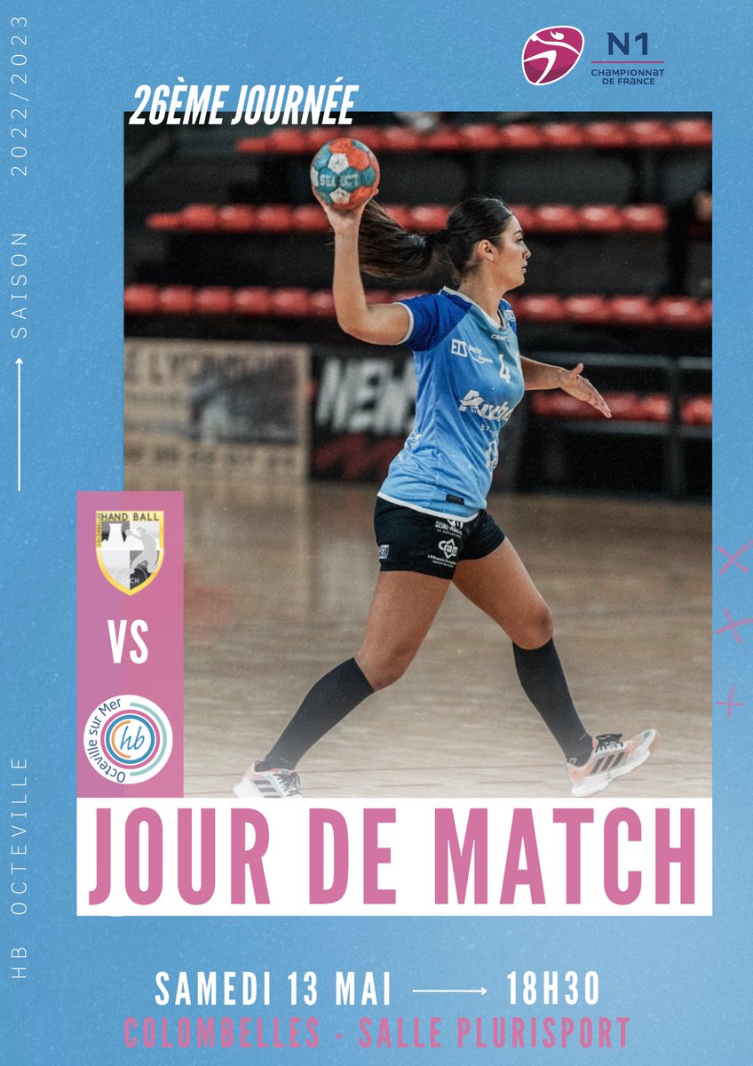 Ce soir à 18h30, une place de leader à défendre 👊🏻

🆚 <a href="/CLColombellesH/">Colombelles Handball</a> 
📲#COLHBO