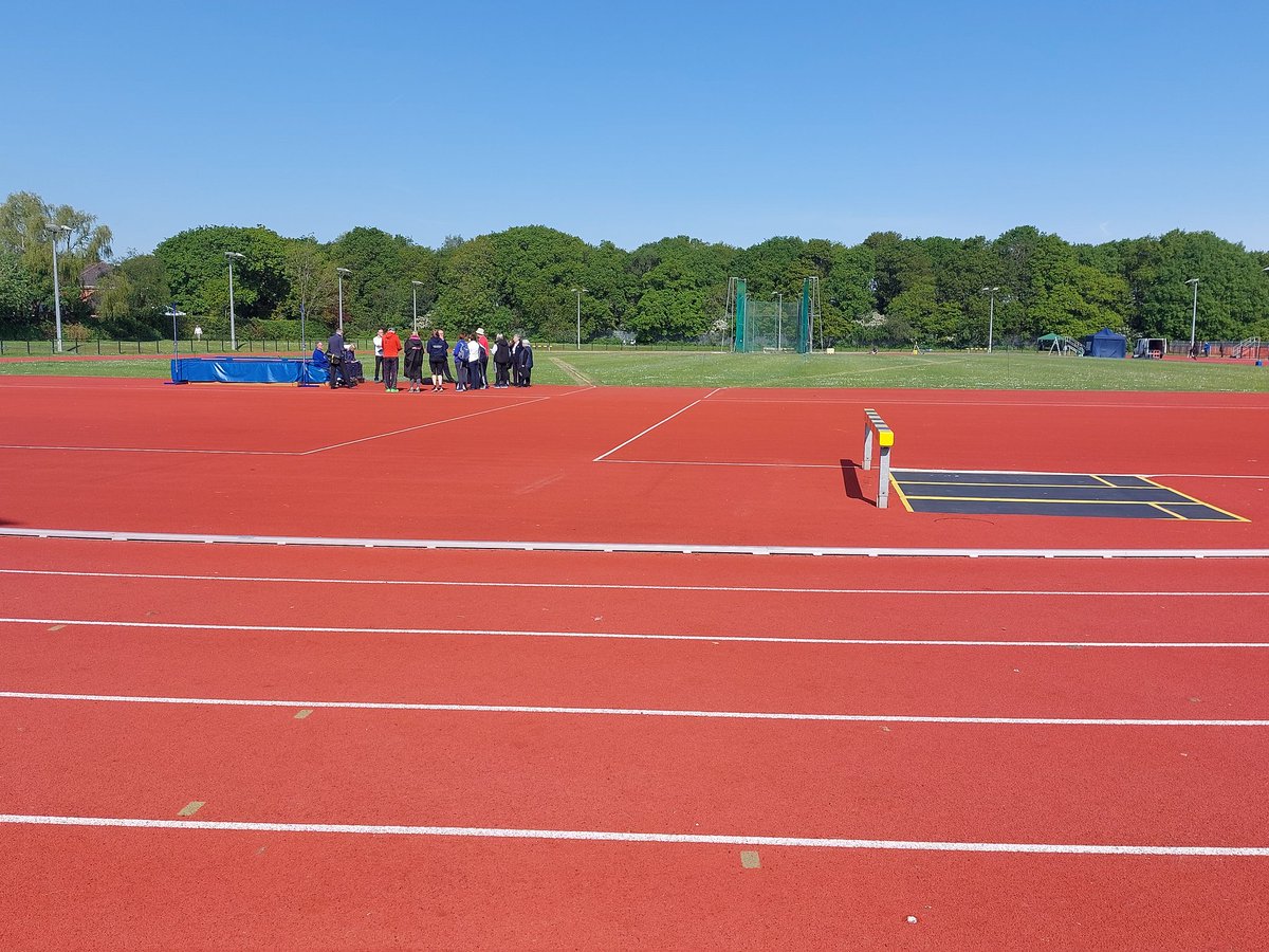 Final preparations are underway for Day 1 of the Cheshire #CountyChampionships at a sunny EPSV. Good luck to all members involved 🏃‍♂️🏅 PS. Bring suncream ☀️