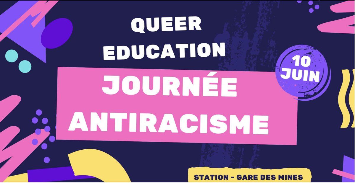trung_ngq's tweet photo. Avec les copaines de @queer_education on organise une journée antiracisme à l'École !

📅10 juin 2023
📍à La Station - Gare des mines à Paris
Avec interventions de collectifs queers racisés, chercheur·ses, activistes, + autodéfense et arpentages
(+ d'infos à venir)

Venez🔥!
RT🙏 https://t.co/ud3VMlXjtE
