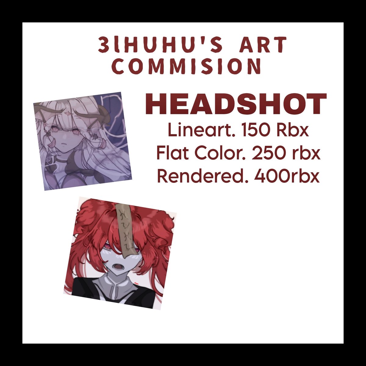 3lhuhu's tweet photo. COMMISIONS R OPEN!!!

#robuxgiveaway #robuxgiveaways #roblox #robloxart #RobloxartCommission #robuxartcommision #robloxcommision
#art #illustrarion #artcommision #commision #trending https://t.co/zTT5bSaegh