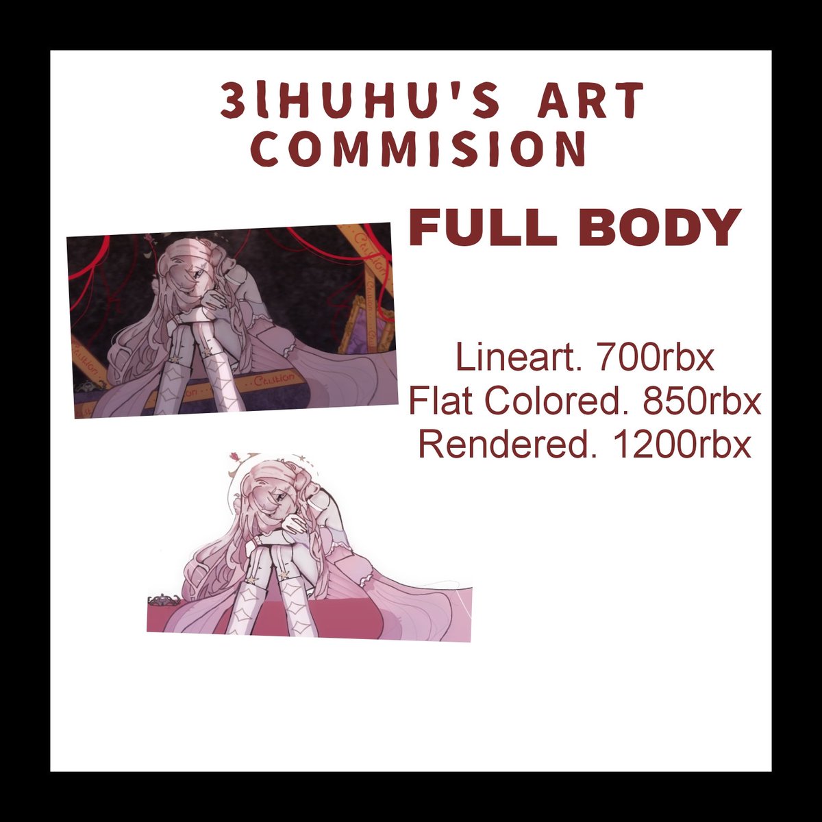 3lhuhu's tweet photo. COMMISIONS R OPEN!!!

#robuxgiveaway #robuxgiveaways #roblox #robloxart #RobloxartCommission #robuxartcommision #robloxcommision
#art #illustrarion #artcommision #commision #trending https://t.co/zTT5bSaegh