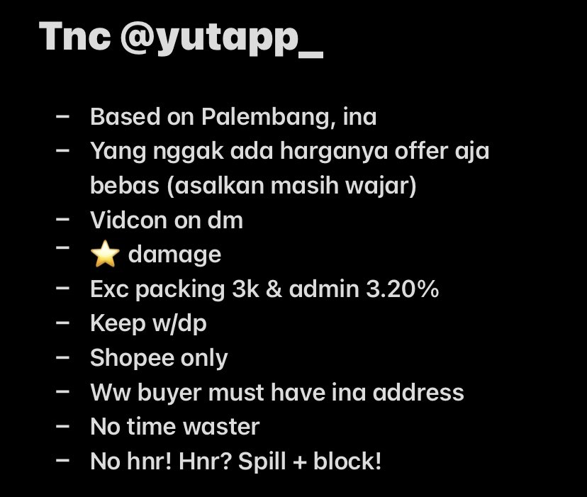 Help rt!

Wts/Want To sell
Aab Photocard Red Velvet, New Jeans, Wayv

💸 offer 
⭐️ damage
Exc packing 3k &amp; admin 3.20%

More info read on bellow⬇️

📍dom Palembang, ina

tag. wts want to sell pc photocard album wendy yeri hanni minji red velvet new jeans wayv ina
