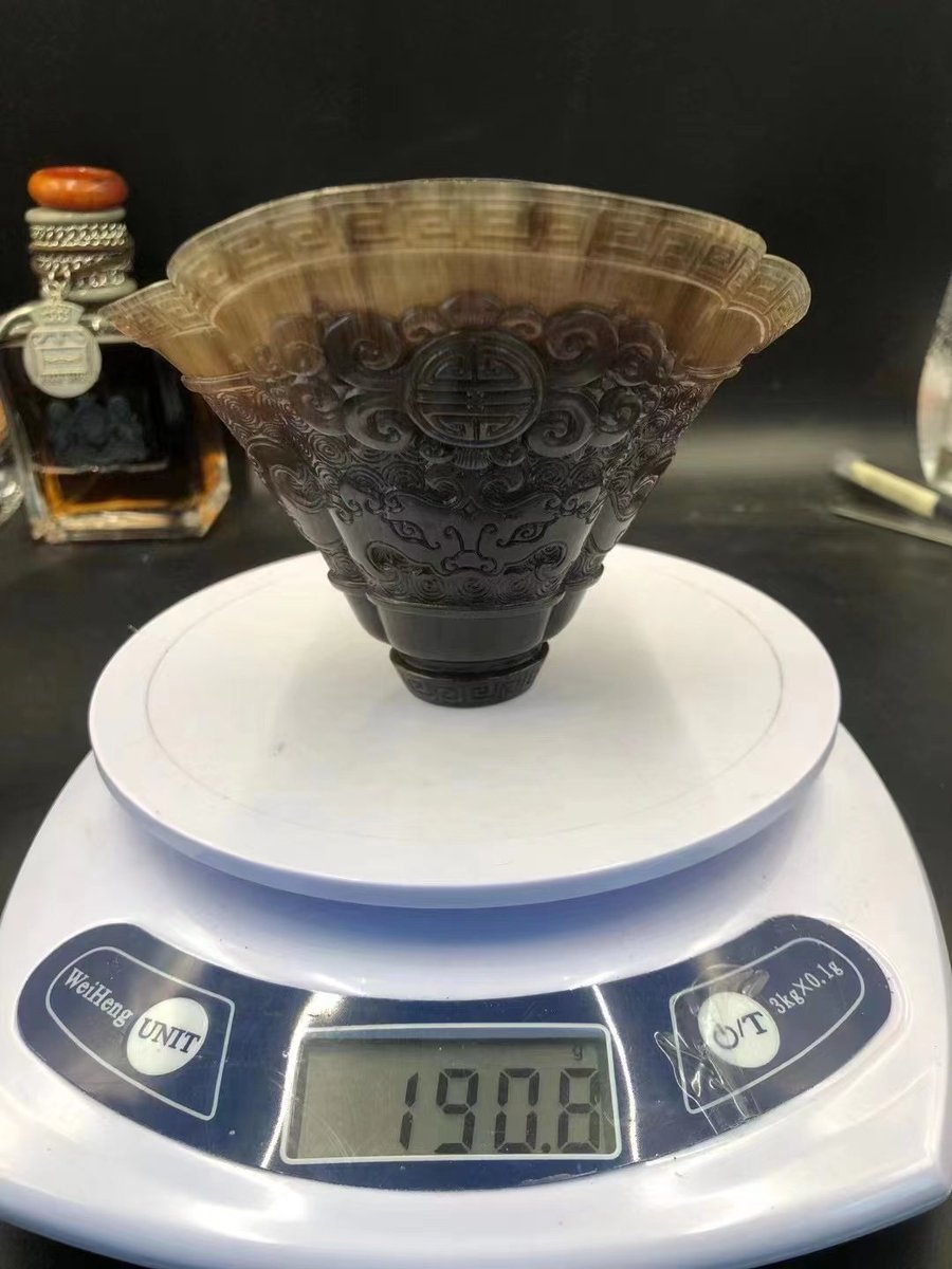 QL78902814's tweet photo. 犀角杯，也称为帝王杯 https://t.co/8DmpxlMdih