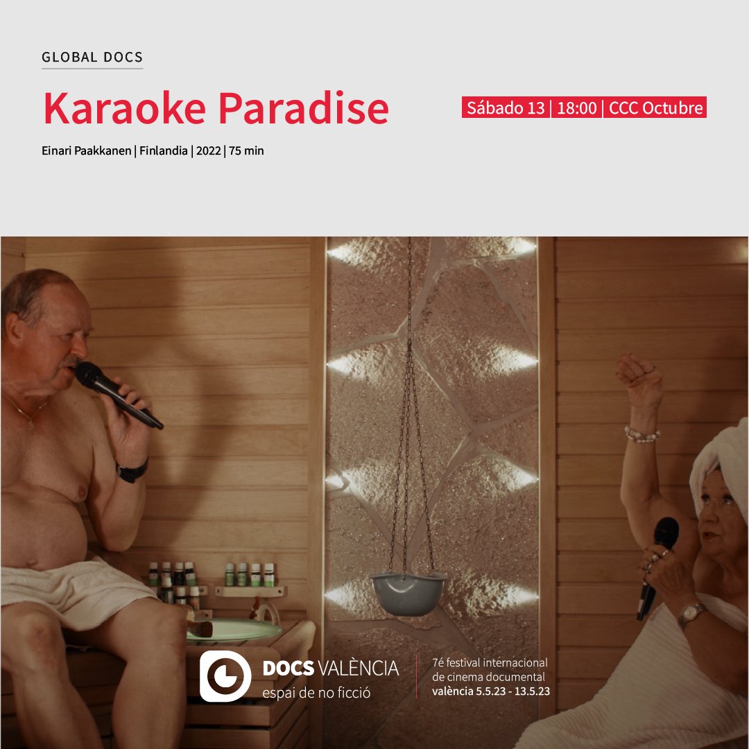 DocsValencia's tweet image. #GlobalDocs
Lugares. Gente. Canciones interpretadas como liberación, recuerdos divertidos y, a veces, dolorosos. Alegría y melancolía se fusionan en este documental.

«Karaoke Paradise», de Einari Paakkanen, es un imperdible de #7DocsValència.

Ver más ➡️ bit.ly/3n9TFqv