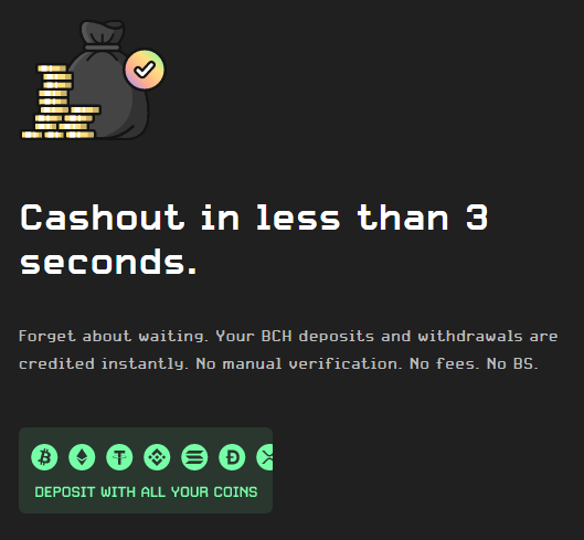 BCHreloads's tweet photo. Did you know that you are able to deposit on @BCHdotgames with OVER 50+ #cryptocurrencies?😍

🔗https://t.co/RUiltZqpbt

#Crypto #Bitcoin #BTC #BCH #BitcoinCash https://t.co/0ZmPESqM4i