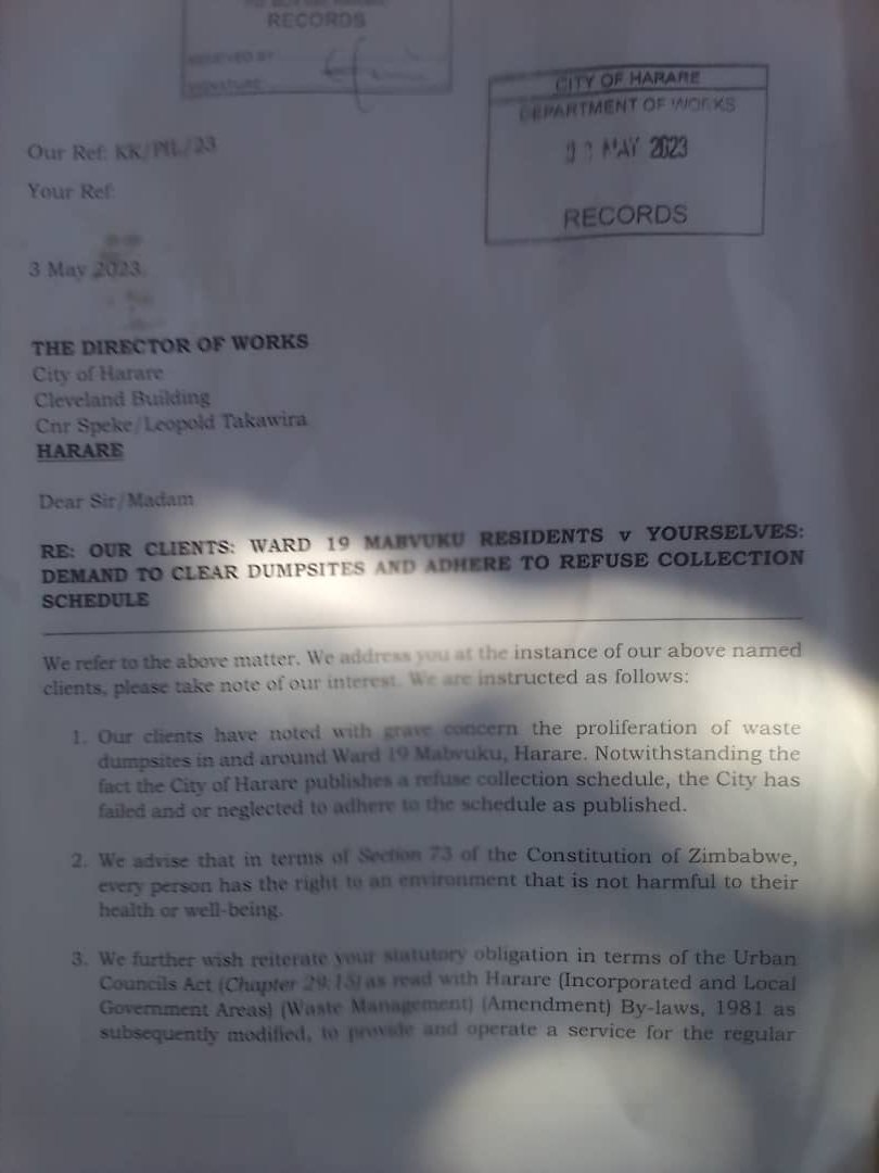 CHRA Harare tweet media