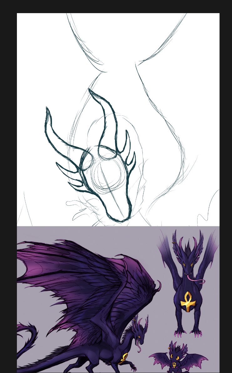 raewolfeart's tweet photo. WIP of a certain chaotic dragon fanart that I’ve been working on, on and off the last few weeks (curse my lack of time lately) lol hopefully I’ll be able to finish it soon 😭 https://t.co/oYLdfwWQA8