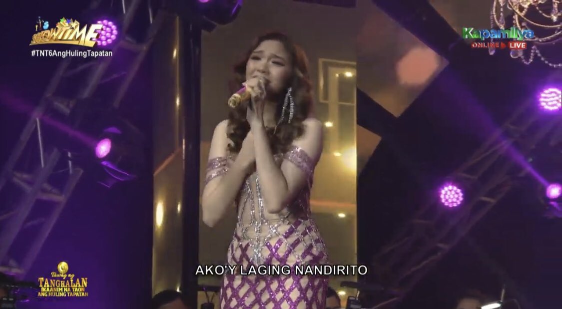 venj_rcm's tweet photo. Tawag ng Tanghalan Grand Finalist Jezza Quiogue signs Hanggang sa huli by @SB19Official . Ang tapang nya para kantahin ang napakahirap na kanta. #TNT6AngHulingTapatan #hanggangsahuli #sb19 https://t.co/CDRnWpskd6