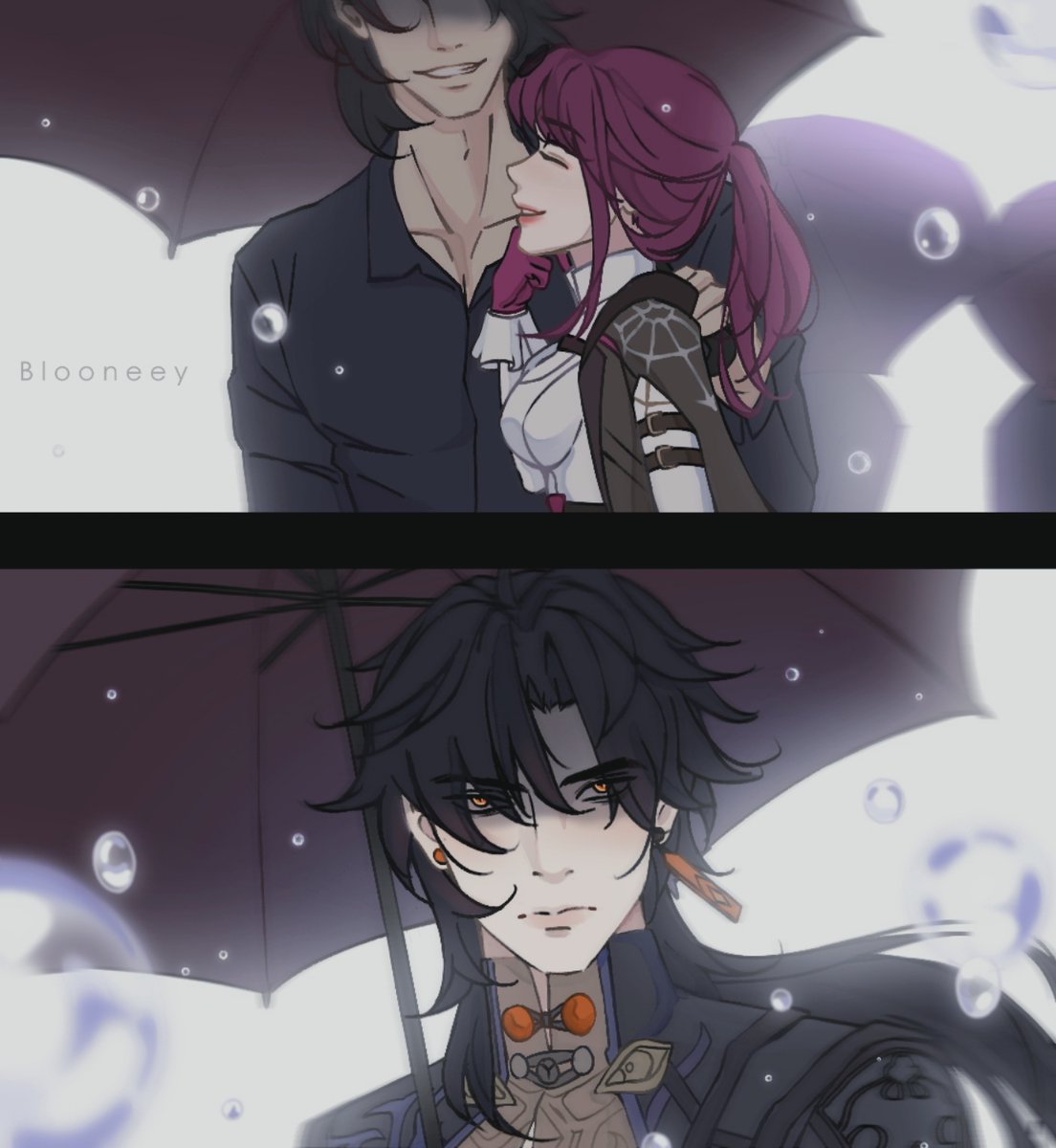 He's the only one who should hold the umbrella for her.

#honkaistarrail   #Kafblade #Blafka