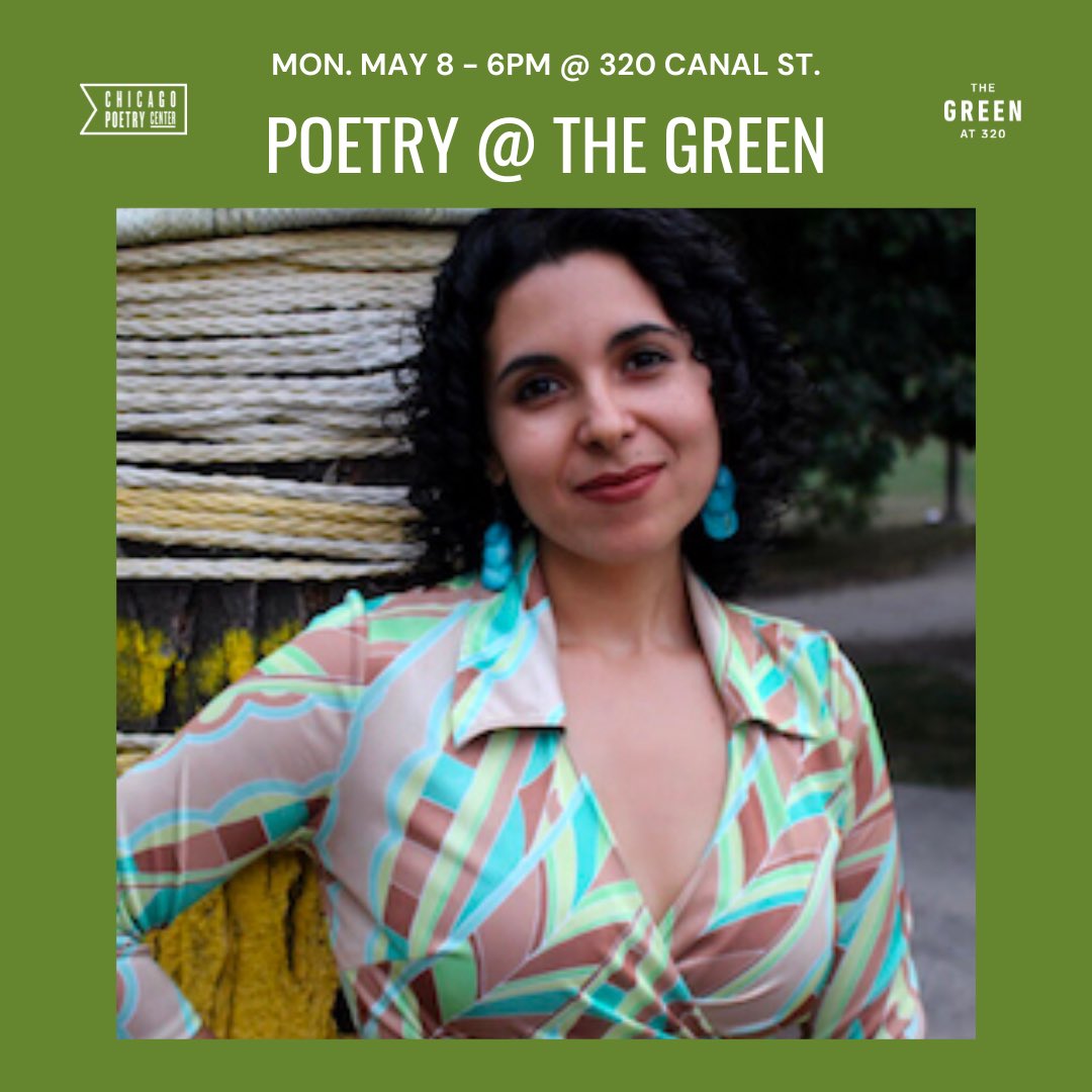 poetrycenter's tweet photo. Join us for the launch of Poetry @ The Green at 320: a poetry reading and open mic at a gorgeous new green space located on 320 S Canal St. 💚 

🎙 Featured Reader: Kim Chayeb 
🕕 Mon. May 8th @ 6pm
🌳 The Green @ 320 (320 S. Canal St.)

#ChicagoOpenMic #OpenMic #PoetryReading https://t.co/1KVPfpyLr7