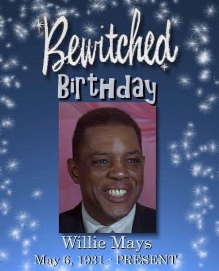 HAPPY 92nd BIRTHDAY, WILLIE MAYS!He played the warlock version of himself in S3’s 'Twitch or Treat.'

He is a Baseball Hall of Famer who in the year prior to his appearance on #Bewitched had hit his 500th home run. He would end his baseball career at 660 home runs. #williemays