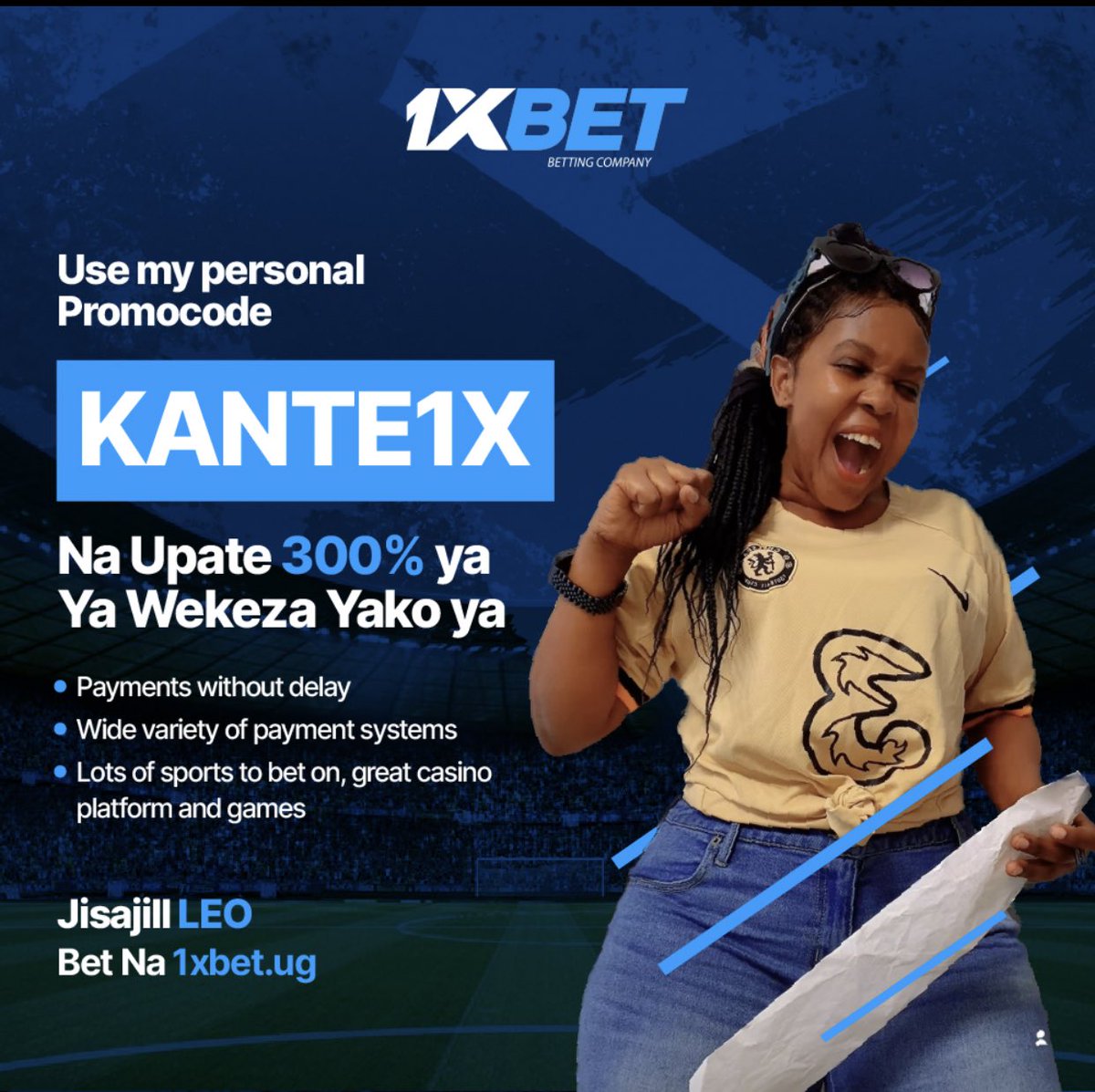 MissChelsea1221's tweet photo. ba RETWEET tuvune #Mapesa๐๐ฅฐ
Usikae Kinyonge Jisajili sasa na 1xbet https://t.co/pHl3wcHNOq
Promocode ๐ KANTE1X
#GlobalPartnerOfBarcelona https://t.co/QGuO80FEmU