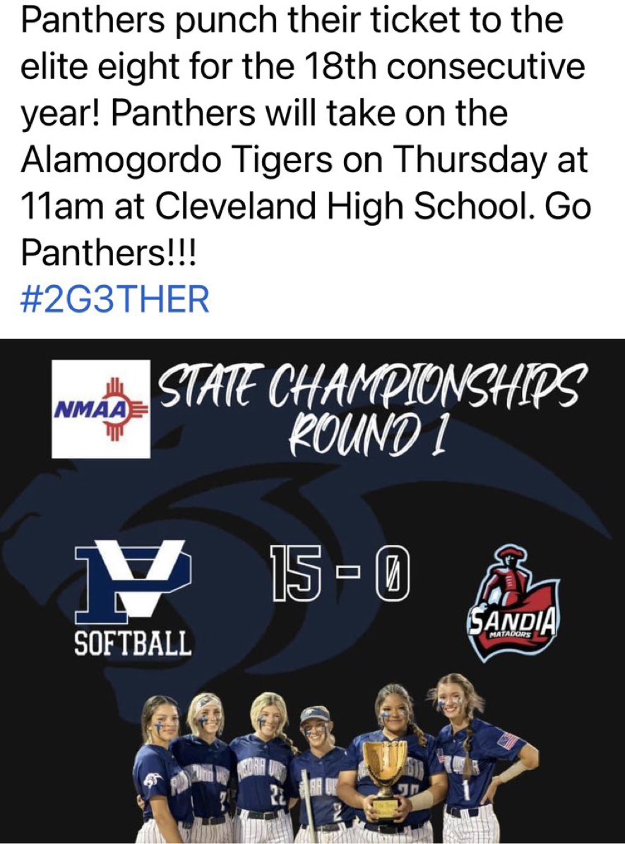 PV PANTHER SOFTBALL tweet media