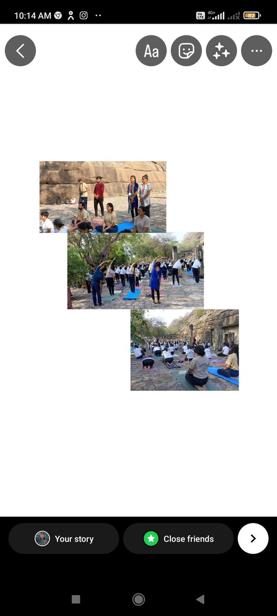 ब्लॉक विदिशा,
 जन सेवा मित्र प्रातः 6:00 बजे #योग उत्सव में सम्मिलित हुए, वॉलिंटियर के रूप में कार्यक्रम को सफल बनाने में अपना योगदान दिया
Yogotsav
Countdown Programe for
International Day of yoga 2023

Tha UDAYAGIRI CAVES
Vidisha M.P

Theme 
Yoga for Health & Prosperity