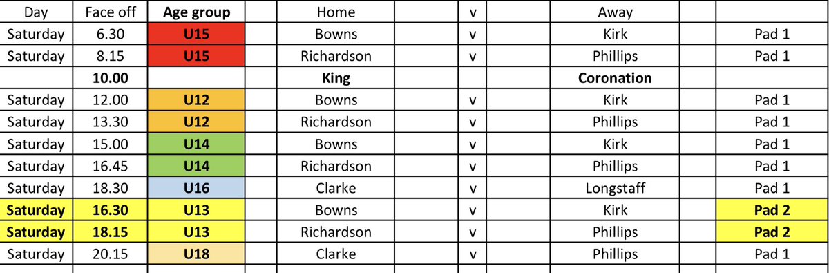 EIHAShowcase23's tweet photo. Here is our schedule for the day.  Loads of great hockey to look forward to and enjoy @ice_sheffield. 

#Showcase23 #itsyourtime https://t.co/RA4o6Uhm9r