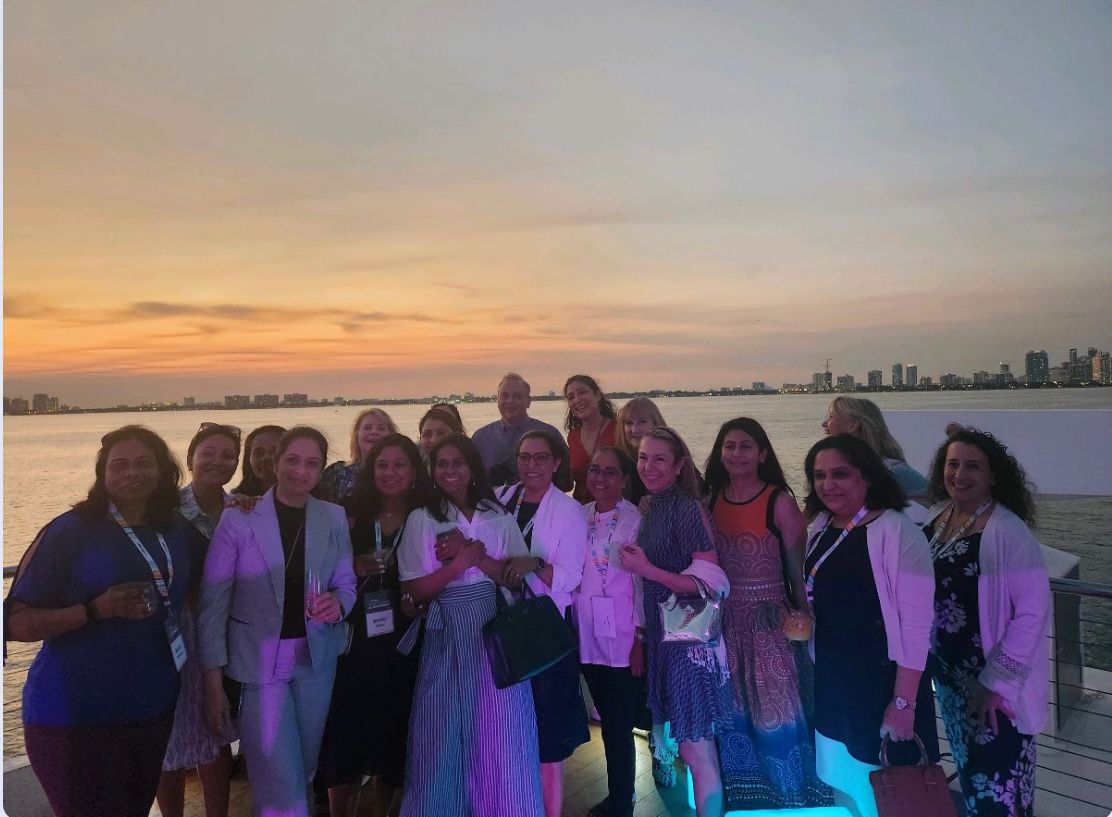Coforge_Tech's tweet photo. After a day of deliberations, an evening of revelry aboard the Seafair luxury yacht on the open seas off the coast of Miami. Champagne, great food, live music and dancing, conversations, and connections against stunning panoramic views.

#coforge https://t.co/SUF3E8nBqO