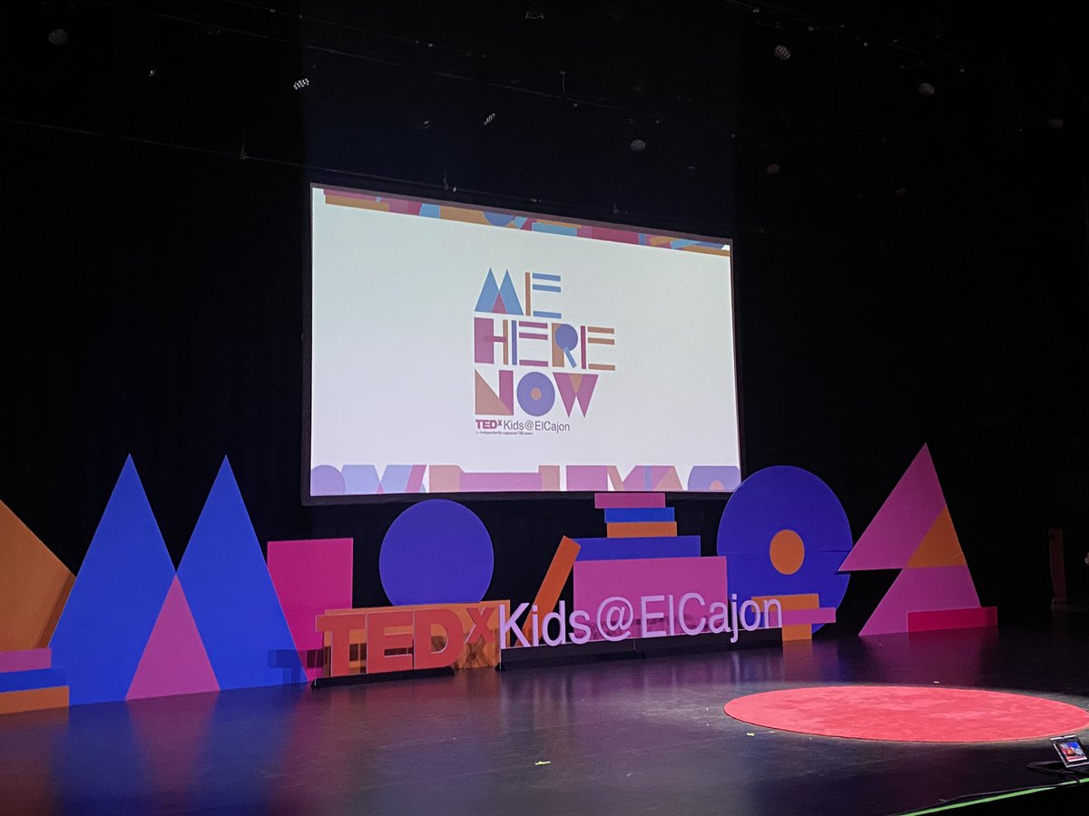 stage is set for @TEDxKidsElCajon  2023 #meherenow at @TheMagnoliaSD may 6 starts 9am. free and see you there! @TED_ED @TEDx @TEDTalks