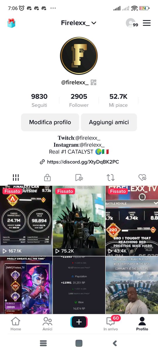 Tiktok i posted yesterday casually got 167k viewes and like 16.5 likes out of nowhere 🗣️ tiktok.com/@firelexx_