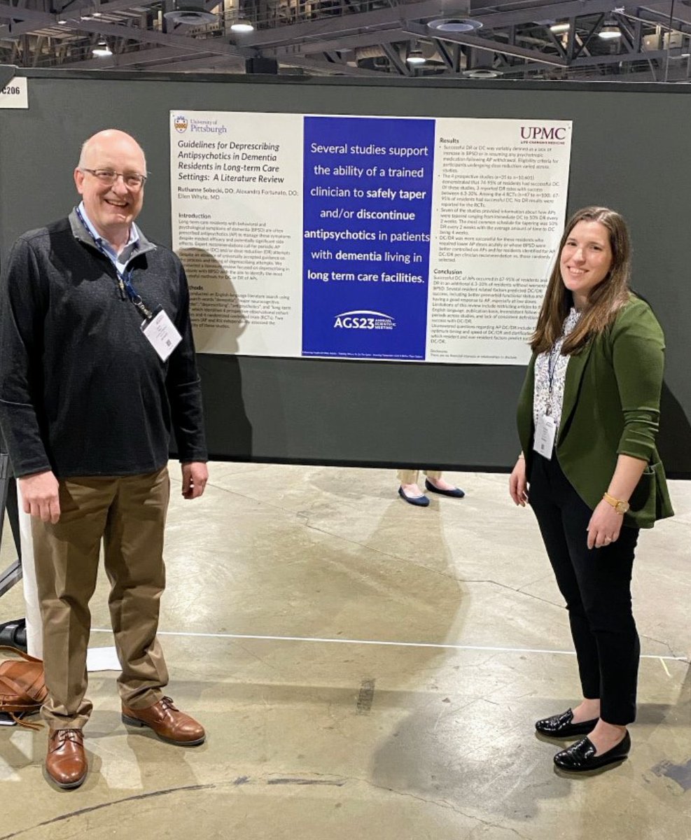 Dr. Nace and Dr. Ruthanne Sobecki at #AGS23 <a href="/AmerGeriatrics/">American Geriatrics Society</a>