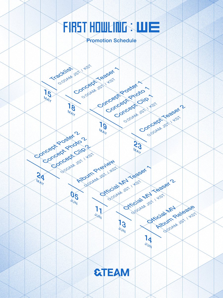 YX_LABELS's tweet image. [&amp;amp;TEAM] First Howling : WE
Promotion Schedule

#andTEAM #FirstHowling_WE