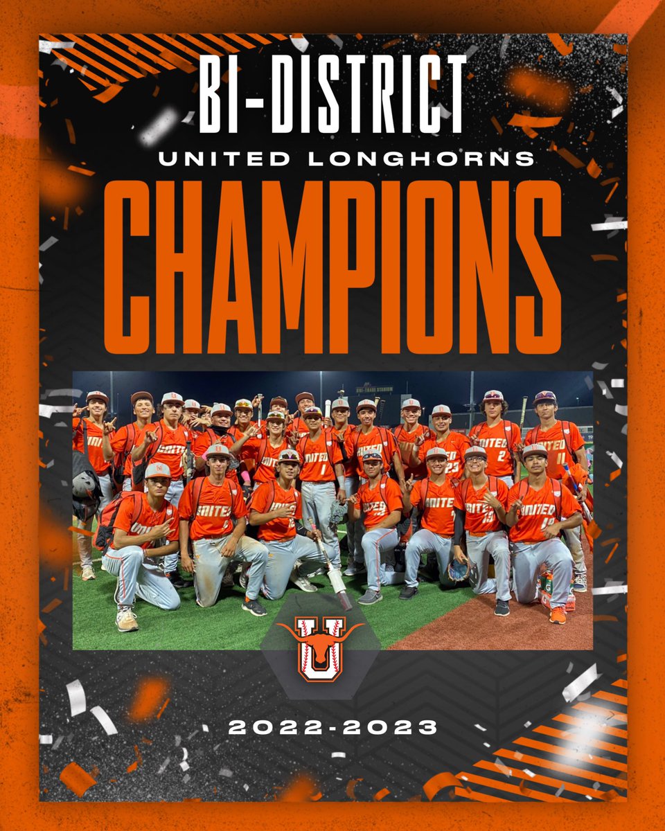 Congratulations to the United Longhorns as they advance to the Area Round of the UIL Texas State Playoffs! <a href="/UnitedLonghorn/">United Longhorn Baseball</a>