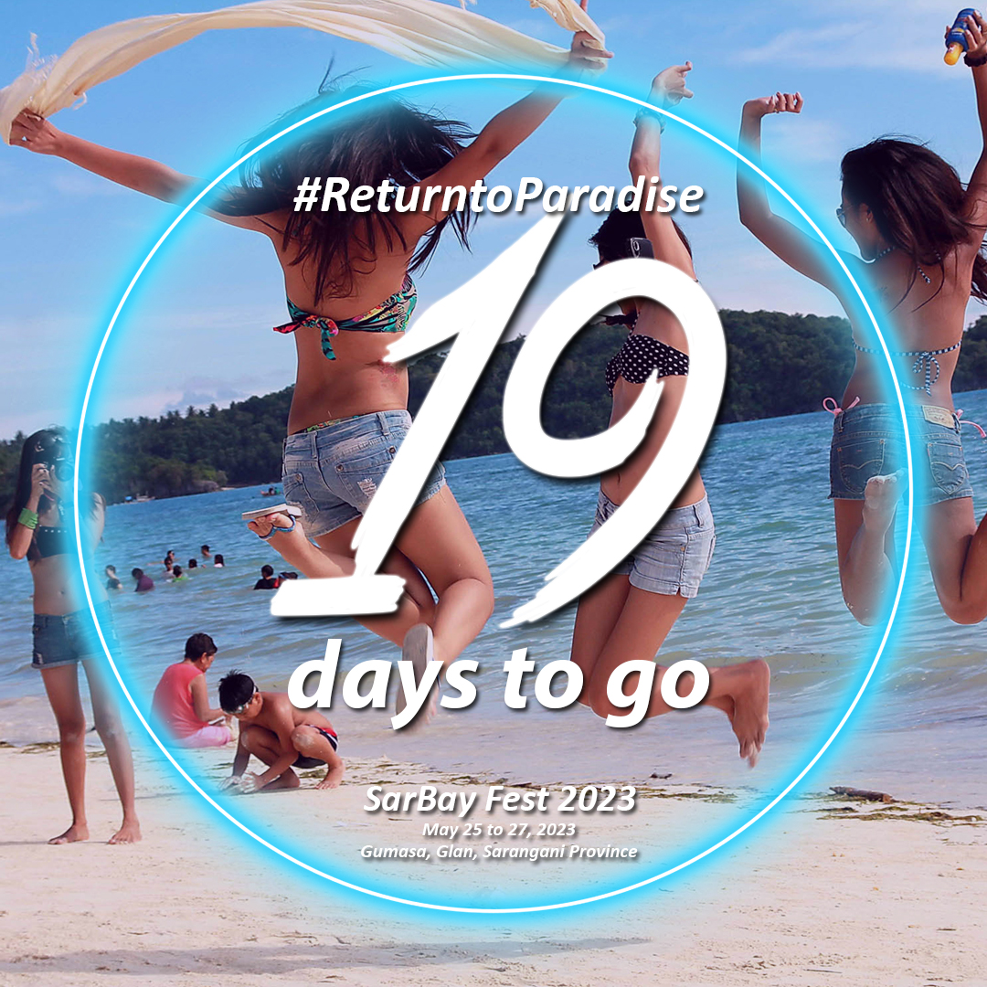 piosarangani's tweet photo. Let's recreate this epic jump shot at the beautiful shores of Gumasa, Glan!

Tag your friends to join you do this pose!

We're just counting 19 more days before we all return to paradise!

#SarBayFest2023 #ReturntoParadise #ILoveCleanSarBay #SaranganiProvince https://t.co/y7IXBVC2JF