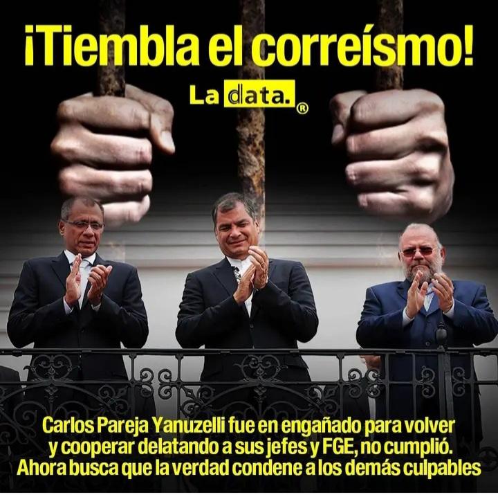 MnicaArosemena1's tweet photo. Carlos pareja fue chantajeado por el ex fiscal baca mancheno y fue trasladado a la cárxel de latacunga incomunicado para que no pueda denunciar los casos de petrochina y a lan organización delictiva que lideraba correa!  La organización ya la publiqué pero la voy a pasar de nuevo https://t.co/6L3lbk02YK