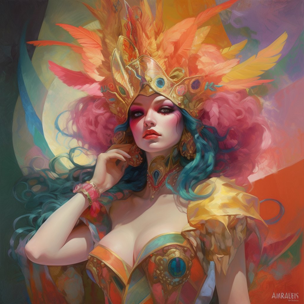 Destinykrainbow's tweet photo. Flamboyance #aiartwork https://t.co/30EMc287bu