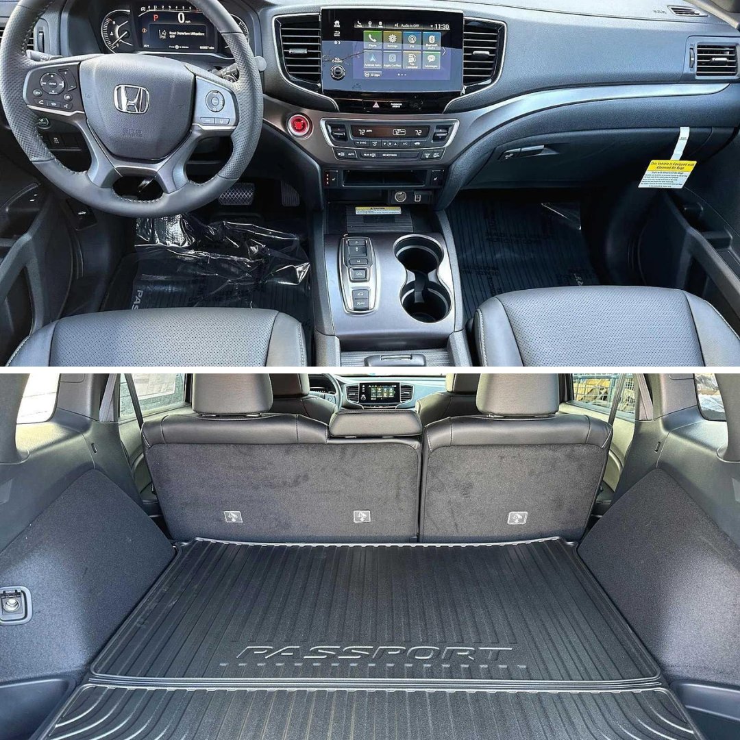 bendhonda's tweet photo. Explore the inside of the Honda Passport with us! 
This comfortable interior boasts great tech and incredible space in the back to store all of your gear! 
⬇See more of the Passport here⬇
https://t.co/u7TDuQL7YB https://t.co/IUkVP8PIvg