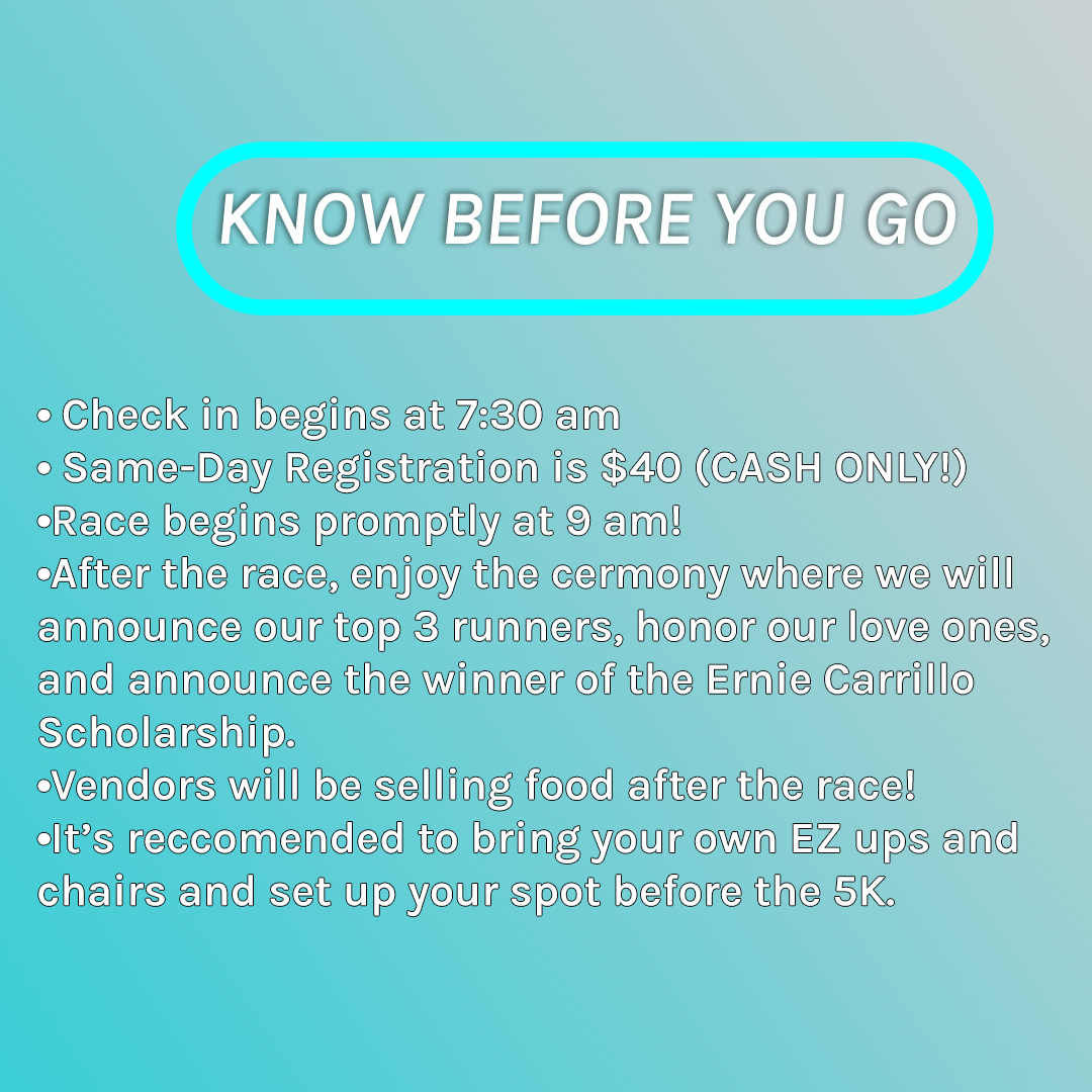 GoneTooSoon5K's tweet photo. Happy Cinco De Mayo, everyone🇲🇽 🍻 !  Don't party too hard tonight 🤣 because the Gone Too Soon 5K is TOMORROW! 
Swipe for more info on the Gone Too Soon 5K and what you need to know before you come! https://t.co/Ddm9EoS6z4