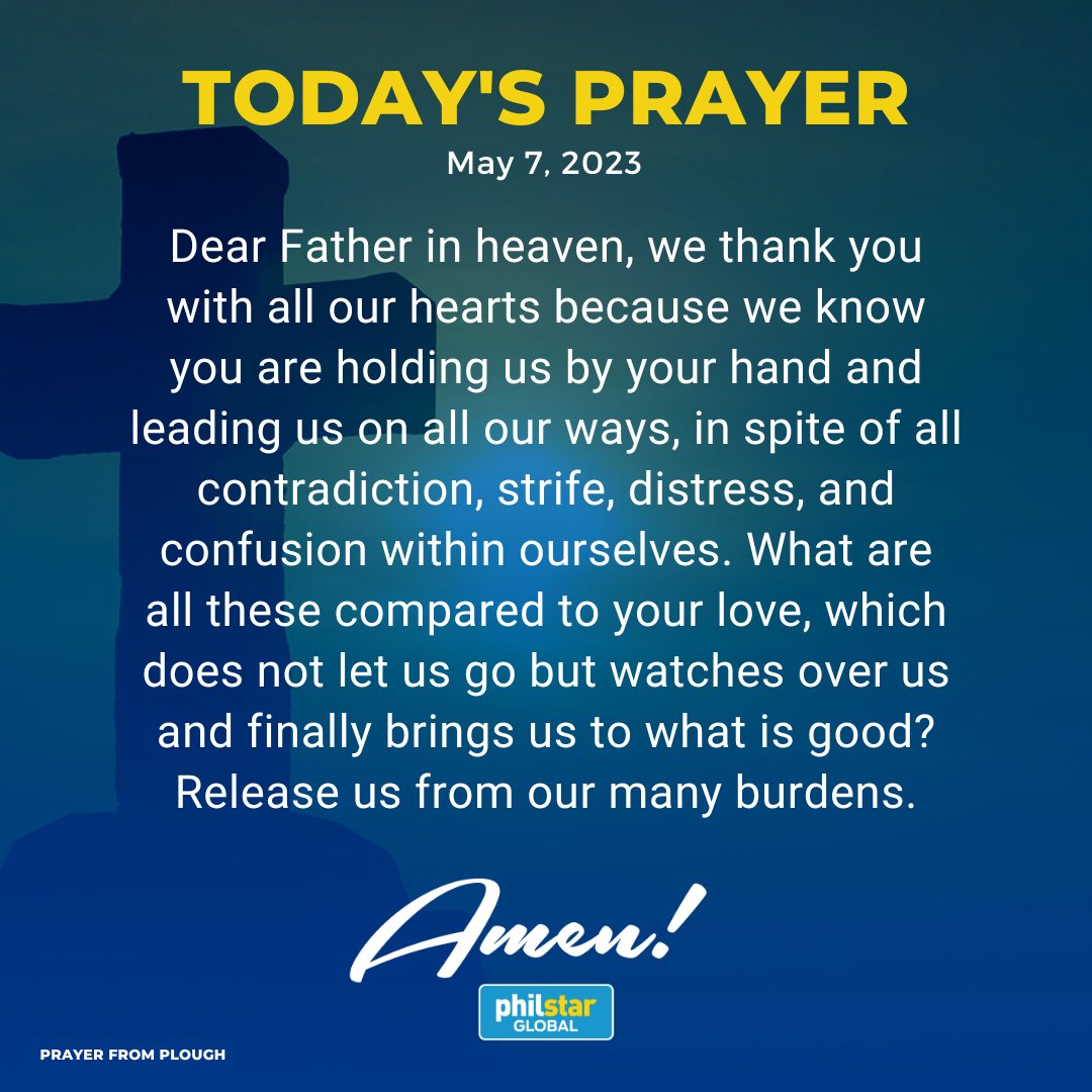 PhilstarNews's tweet photo. Dear Father in heaven, we thank you with all our hearts. 🙏 https://t.co/v4gvVmPvSU