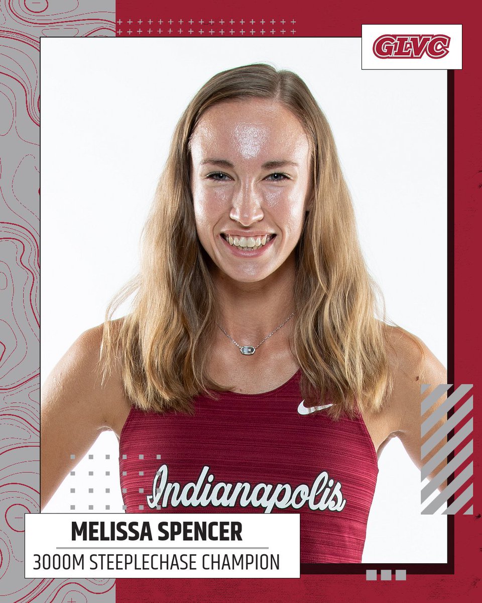 🎽 | Congrats to <a href="/UIndyXCTF/">UIndyXCTF</a>'s Melissa Spencer, the 2⃣0⃣2⃣3⃣ #GLVCtrack outdoor 3000m steeplechase champion!