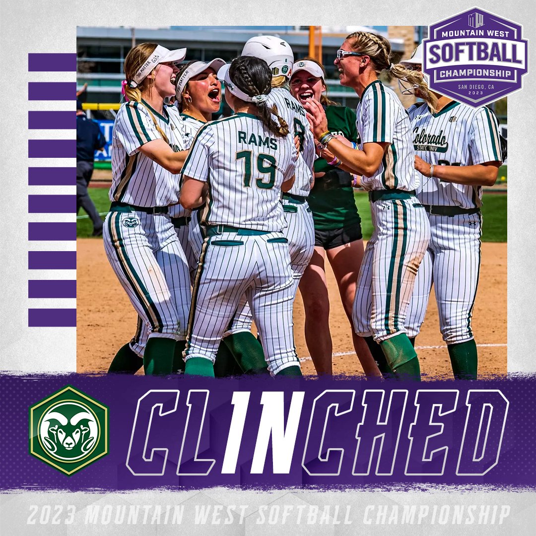 .<a href="/CSUSoftball/">Colorado State Softball</a>, 𝗬𝗢𝗨'𝗥𝗘 𝗜𝗡 🐏

We'll see you in the #MWSB Championship! ⁠ 

#AtThePEAK | #MakingHerMark | #Stalwart
