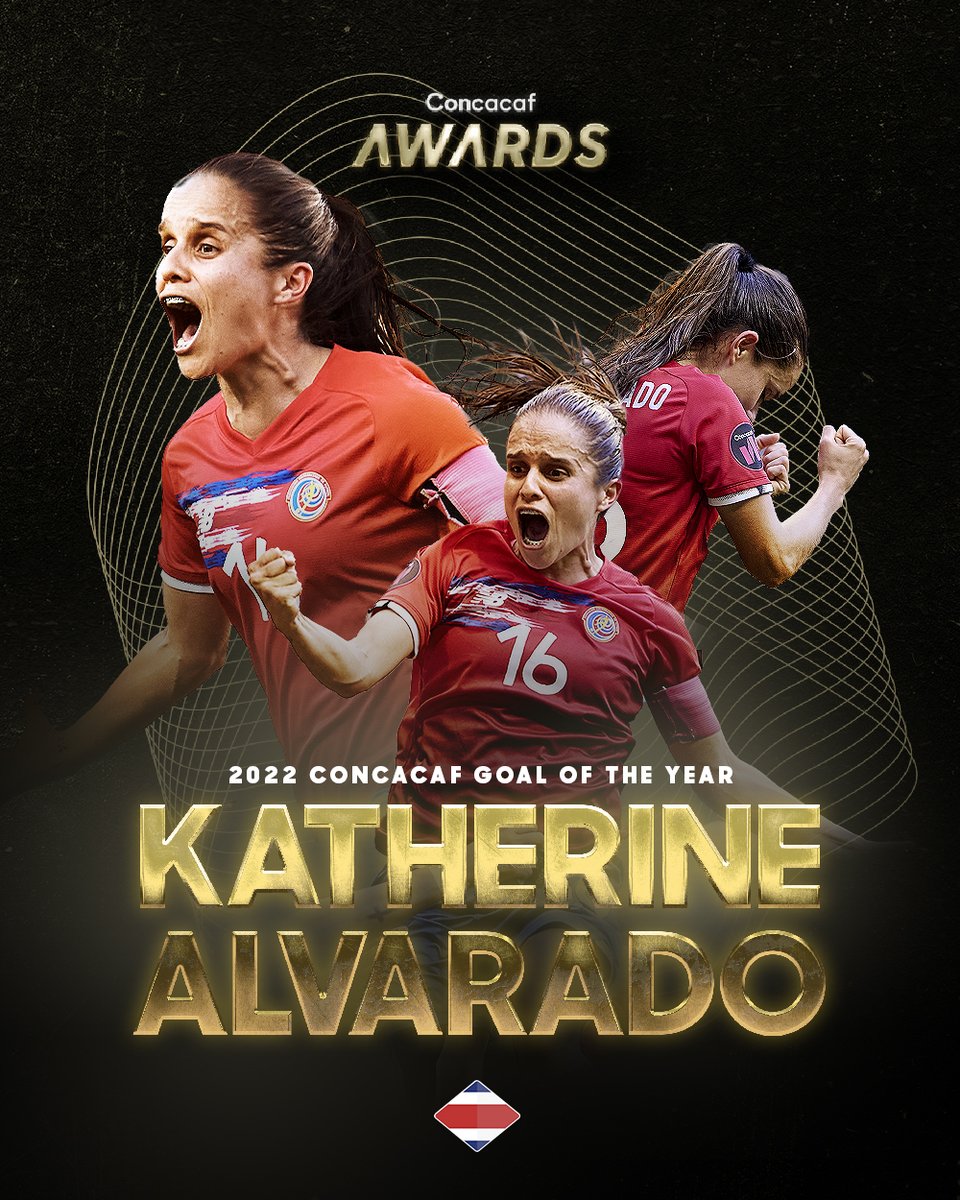 Concacaf's tweet photo. Congratulations to Katherine Alvarado 🇨🇷 for earning the award for 2022 Concacaf Goal of the Year! #ConcacafAwards https://t.co/ZMJunCREmx