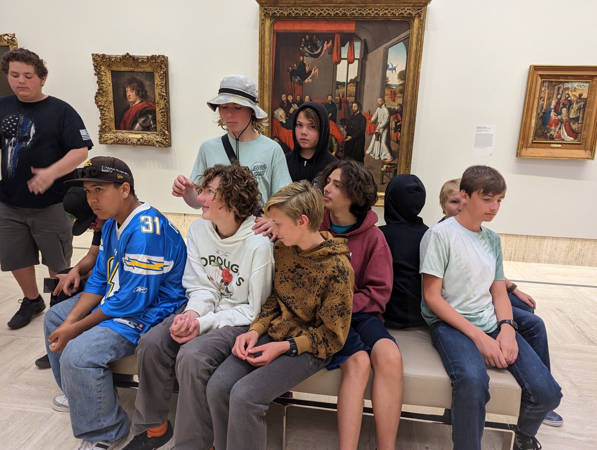 mssitesvida's tweet photo. Jawesome 8th grade field trip today at Balboa Park. Students saw European Art at the Timken and spent some silly time around the park just being themselves! #weareVIDA @VIDASHARKS https://t.co/q1uHX7wORZ