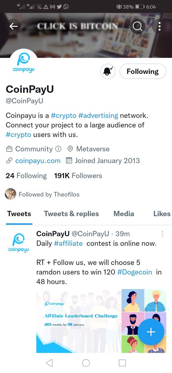 FWTechCreator's tweet photo. @CoinPayU BTC https://t.co/hfr77MJaMP