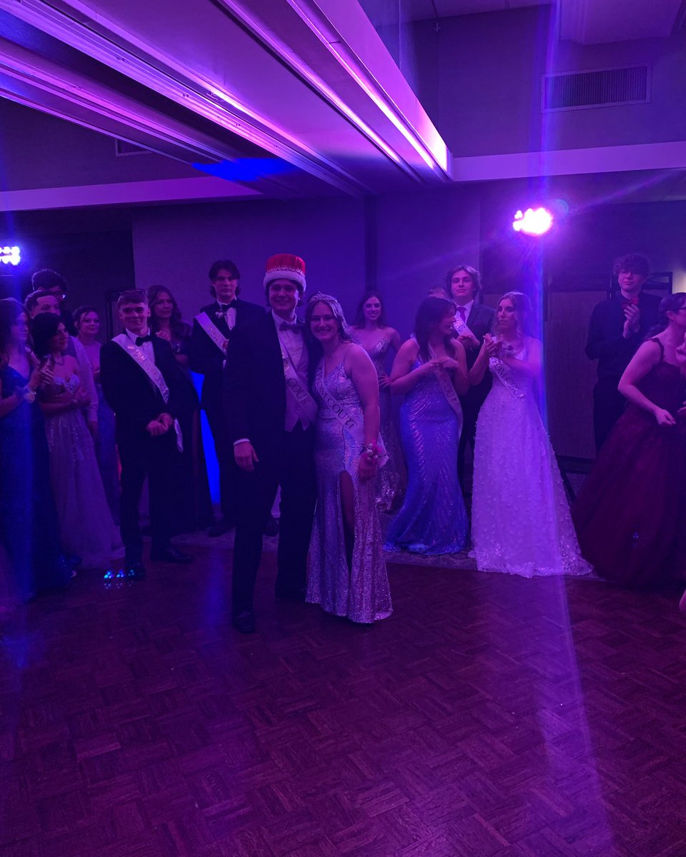 ✨Congratulations to Prom King, Nick Higginbotham 🤴and Prom Queen, Tori Wessel 👸✨