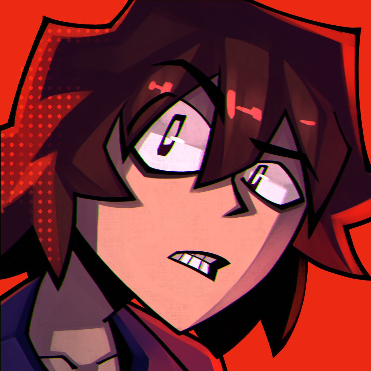 Drawing  of myself making a 🤨 face. This will be my new profile picture. I  wanted to experiment a bit with my artstyle and I like how it  turned out :D #digitalart #selfportrait #oc